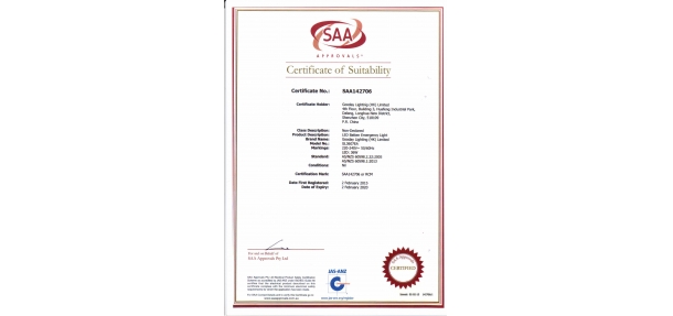 SAA Certificate-led emergency tri-proof Fitting